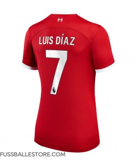 Günstige Liverpool Luis Diaz #7 Heimtrikot Damen 2023-24 Kurzarm